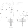 Комплект LEMARK смеситель LM7261BL для кухни + Фильтр BASIC для очистки воды от хлора LM7261BL085