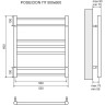 Полотенцесушитель водяной LEMARK POSEIDON LM42607 П7 500x600